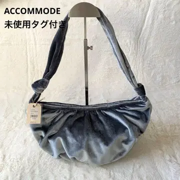 미사용 택 포함 ACCOMMODE 아코모데 벨로아 숄더백 그레이