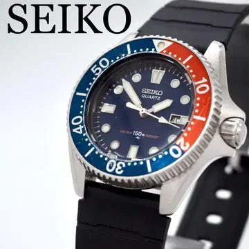639 작동 SEIKO 시계 레트로 다이버 펩시 남성용 여성용