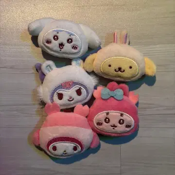 치이카와 산리오 콜라보 시크릿 헤어 클립 세트