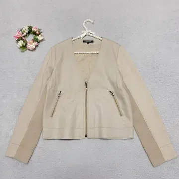 컨디션 최상 [ 로트레아몽 ] 노카라 자켓 울 V넥 38