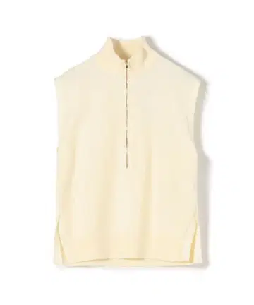 DES PRES 울 폴리에스테르 하프 지퍼 베스트