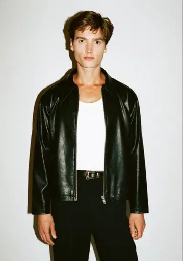 [ California Arts ] 비건 가죽 블루종 XL 블랙