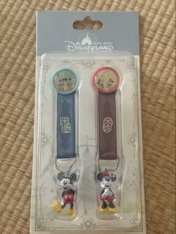 [ 새상품 ] 홍콩 디즈니랜드 미키 미니 스트랩 2개 세트