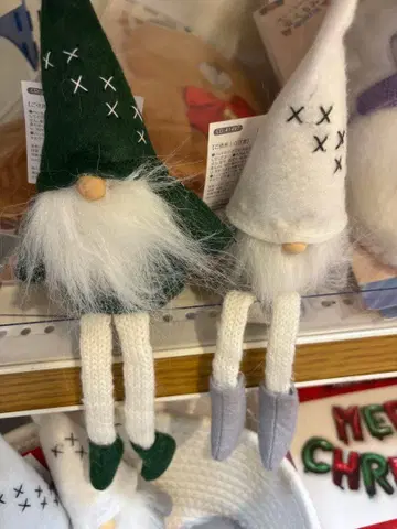 크리스마스 장식 봉제 인형 [ 2체 세트 ]