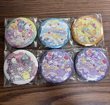 반짝반짝 BIG 캔뱃지 산리오 6개