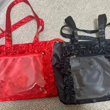 이타 백 빨간색 블랙 세트