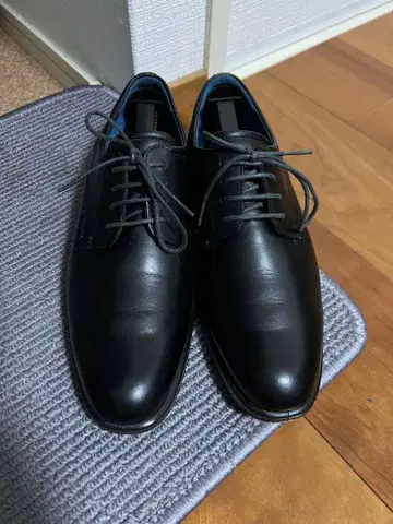 ECCO 블랙 가죽 신발 레이스업