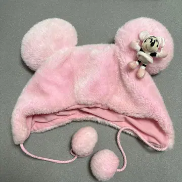 디즈니 미니 마우스 팬캡 핑크