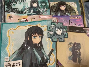 귀멸의 칼날 토키토 무이치로 손수건 코스터 제일복권