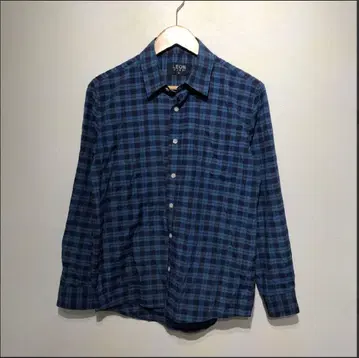 00s 빈티지 LEON 블루 셔츠 아메카지 모드 내추럴