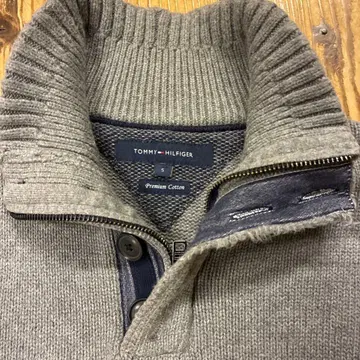 타미힐피거 그레이 남성용 니트