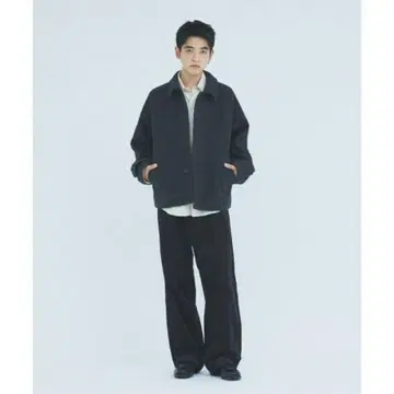 JOURNAL STANDARD S140 울 모사 숏 맥 블루종