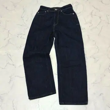 다크 네이비 야누크 Lea 보이즈 스트레이트 23 원 워시 OWI