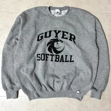 러셀 90s 가이어 소프트볼 맨투맨 그레이 XL