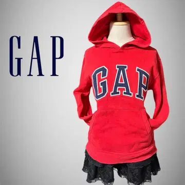 GAP 갭 후드티 빨간색 Y2K 그런지 갸루 스트릿 시크 스타일