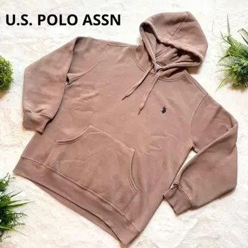 유에스플로어슨 후드티 풀오버 브라운 후드 부착 L 사이즈