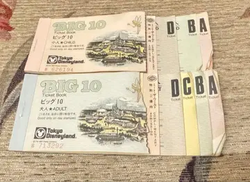 Tokyo Disneyland BIG10 Ticket Book 디즈니