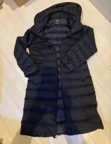 UNIQLO 울트라 라이트 다운 롱 코트 S 사이즈 블랙