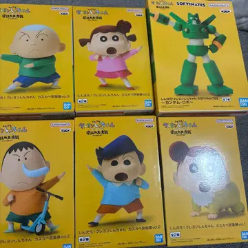 짱구는 못말려(크레용 신짱) 소프트 비닐 피규어 6체 세트