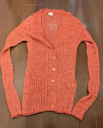 [ 고품질 ] 론 헤르만 얇은 소재 가디건 오렌지 XS