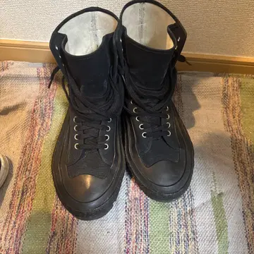 JIL SANDER 블랙 하이컷 스니커즈 41