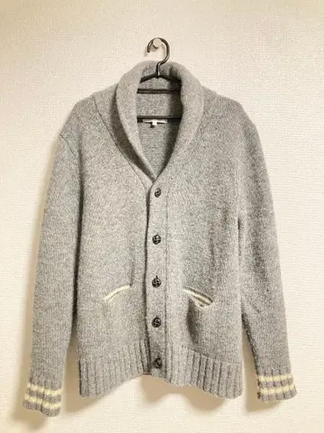 ABAHOUSE 숄카라 가디건 사이즈 2 그레이