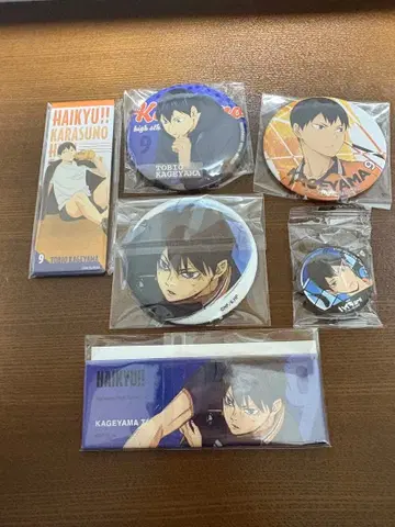 하이큐!! 캔뱃지 카게야마 세트