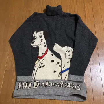 erny 101마리 강아지 디즈니 니트 튜닉 빈티지