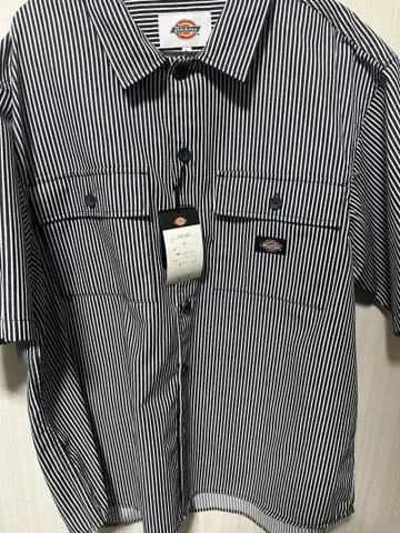 Dickies/디키즈 와펜 자수 트윌 반팔 워크 셔츠