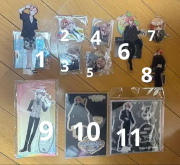 컬러풀 피치 유리 아크릴 스탠드 묶음 판매 레어 낱개 판매