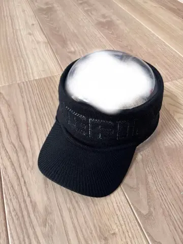 니트 플리스 바이저 블랙