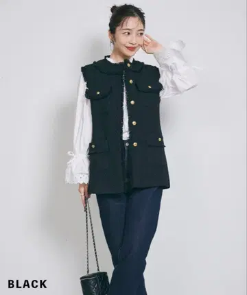 BASEMENT online MAAYA DESIGN 트위드 베스트