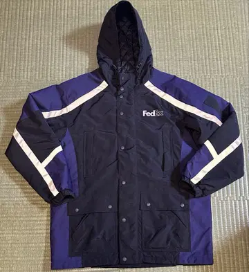 [ 기업계 새상품급 ] FedEx 후드 부착 자켓 충전솜 벤치 코트 공식