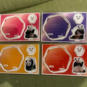 어드벤처 월드 아크릴 스탠드 아크릴 코스터 팬더 패밀리