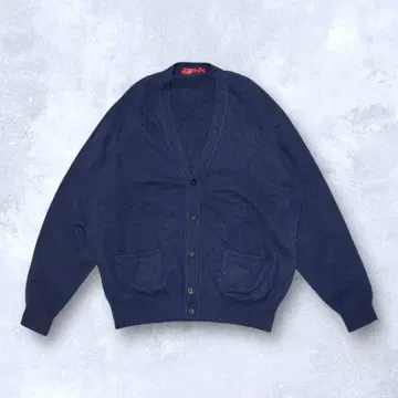 캐시미어 100% LeCENT 브이넥 가디건 스웨터 L