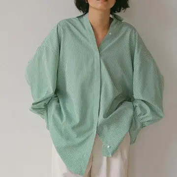 etre tokyo 오버 사이즈 개더 셔츠