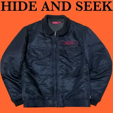 HIDE AND SEEK 제트 세트 봄버 자켓 MA-1 하이 씨
