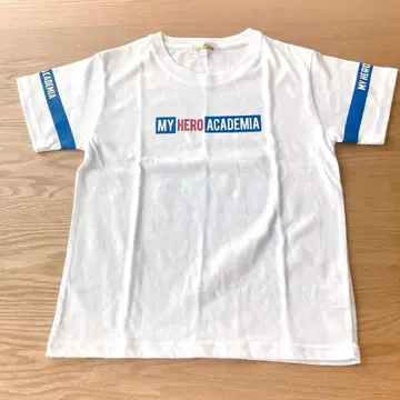 미사용 새상품 나의 히어로 아카데미아 반팔 T셔츠 화이트 키즈 어린이
