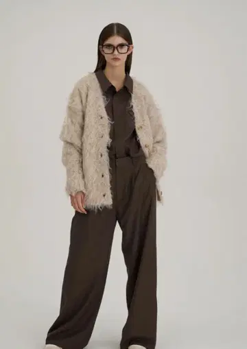 the toe Pigalle Shaggy Cardigan