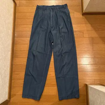 McGREGOR 다크 블루 와이드 팬츠 플리츠