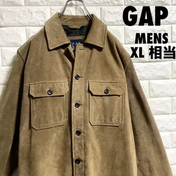 GAP 올드 갭 스웨이드 가죽 셔츠 자켓 남성용 XL 사이즈 상당