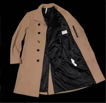 새상품급 ZARA MAN 자라맨 비대칭 울 코트 S 카멜