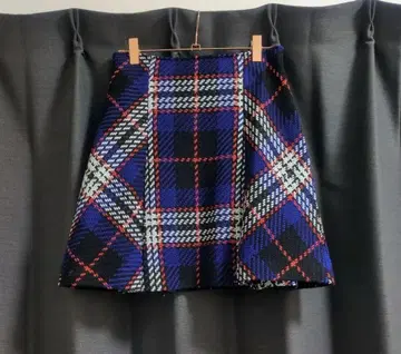 SNIDEL 로빙 체크 미니 스커트 네이비 1