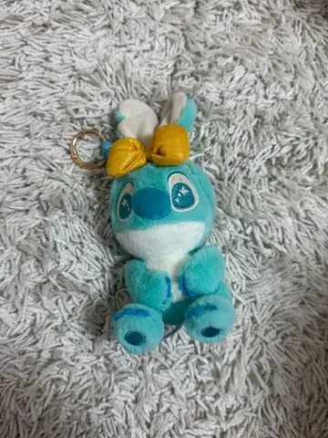 스티치 코스비 cosbi 봉제 인형 마스코트 터콰이즈 블루