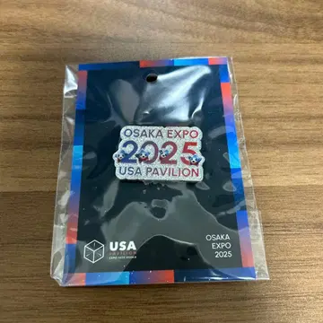 오사카 만박 EXPO 미국관 핀 배지 스파크 USA 2025