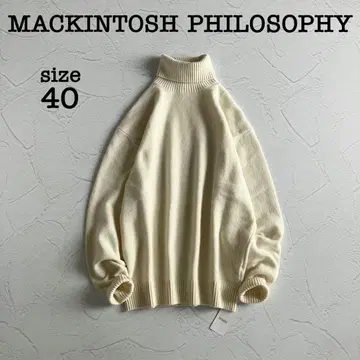[ 미사용 새상품 ] 매킨토시 터틀넥 울 니트 스웨터 L 사이즈