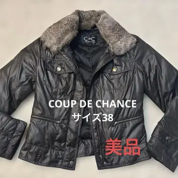 새상품급 스타일리시 쿠 드 샹스 경량 점퍼 (블랙) 퍼 포함