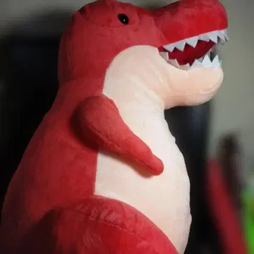 바리바리 공룡 시대 AMUFUN 티라노자우르스(레드) 봉제 인형 택 포함