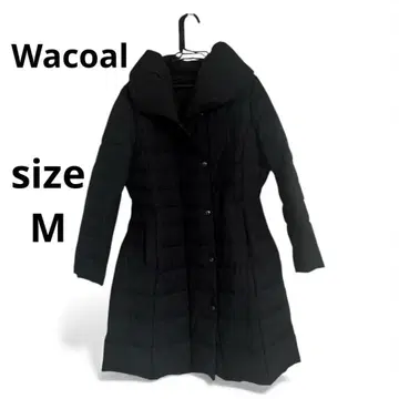 Wacoal 와코루 다운 자켓 롱 네이비 블랙 M 사이즈