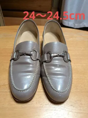 Luca Grossi 에나멜 비트 로퍼 24~24.5cm